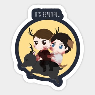 Is it beautiful ? Sticker